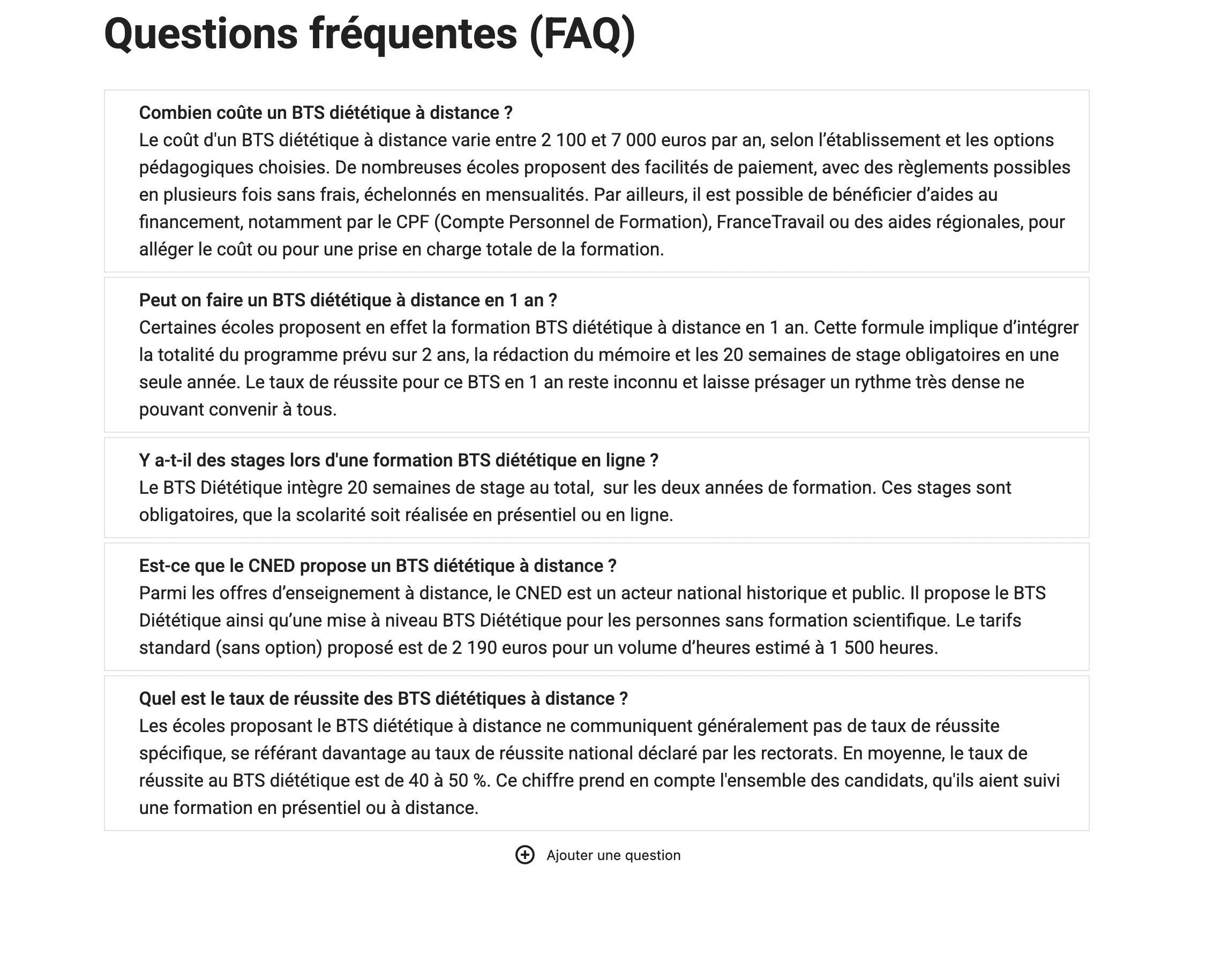 Khối Yoast FAQ với chuỗi đơn giản